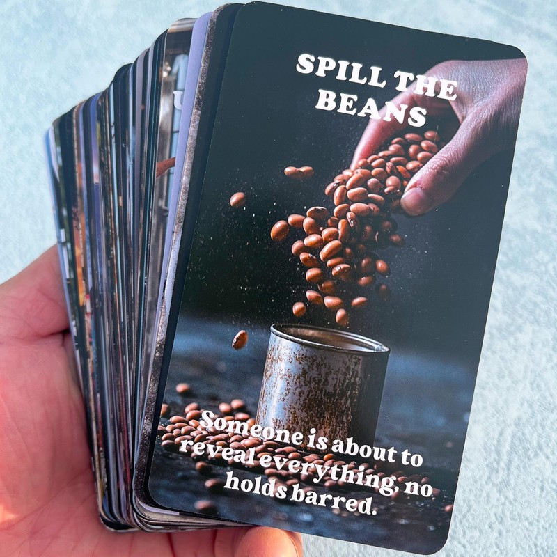 GZXINKE Spill Tea Oracle Deck, Relationships Oracle Cards, Life Oracle