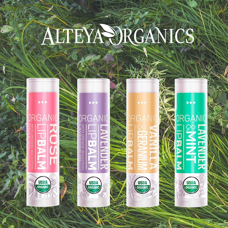 ALTEYA ORGANICS Organic Lip Balm Lip Balm Rose 4.5g (x