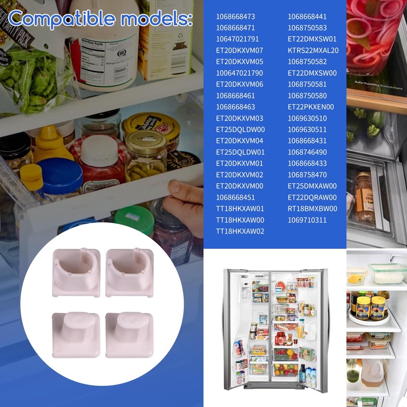 XTPTFABS 819091 Refrigerator Shelf Support,Fit for Whirlpool Freezer