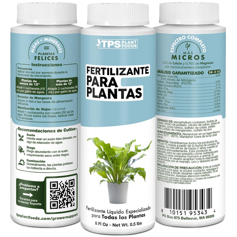 Fertilizante para Plantas, Complete Liquid Plant Food, 8 oz (250mL)