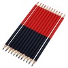TRISAR Double-ended Pencil, Ergonomic Design 12 Pre-sharpened Pencils Erasable (Red