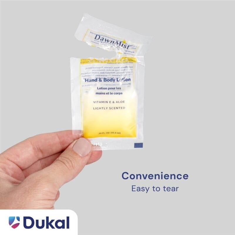 Dukal DawnMist Moisturizing Lotion - 100 Pack, Hand & Body,