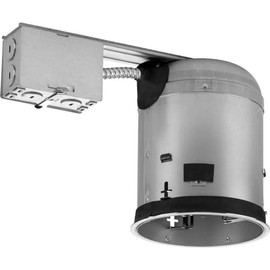 Progress Lighting P1851-ICAT Air-Tight Housing, IC Remodel Housing with E26 Socket, 5-Inch, Unfinished Steel