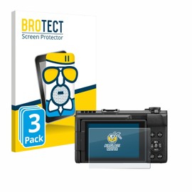 BROTECT Anti-Glare Protective Glass for Canon PowerShot V1 (Pack of 3) Protective Film Tempered Glass Matt [Extremely Scratch-Resistant 9H, Anti-Reflection]