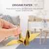 TOYANDONA 100pcs Origami Paper Shiny Gold Handmade Folding Paper Metallic
