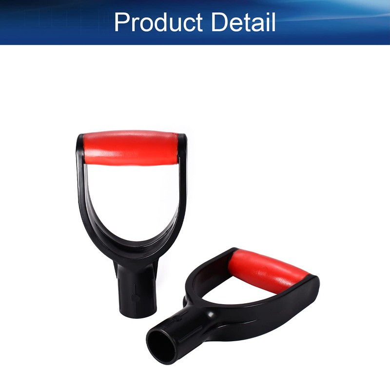 Heyiarbeit 2Pcs Shovel D Grip Handle, 1-1/4" Inner Diameter 32mm