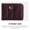 Coach Women's Essential Small Zip Around Card Case in Quilted