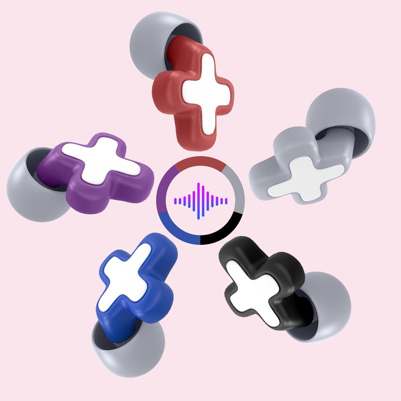 FNGXX Ear Plugs for Noise Reduction, Reusable Flexible Silicone EarPlugs