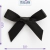 Italian Options Satin Craft Bows 100-Piece Pack, 3 cm Bow