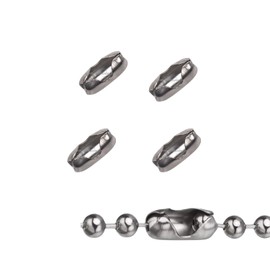 ROKEL Roller Blind Chain Connectors – 4 Pcs Stainless Steel Blind Cord Connector Clips for Roman & Vertical Blinds – Easy Fit Window Blind Repair Parts (Stainless Steel-4Pcs)