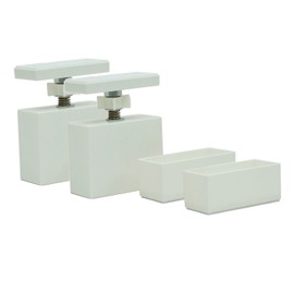 Heian Shindoh Industrial LABRICO DXO-1-2 DIY Storage Parts 2 x 4 Adjuster, Off-White, Sold as a Set of 2