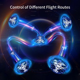Flying Orb Ball 2023 Galaxy Ball Hover Flying Ball Toys Globe Cosmic Boomerang Ball Flying Spinner Mini Hand Drone Magic Ball Floating Ball Cool Toys for Kids Boys Girls Teens (Blue)