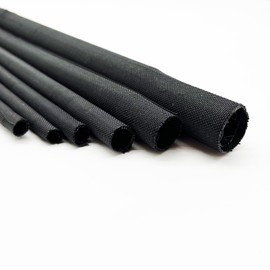 Braided Split Wire Loom Black Wire Cover Protective Harness Tubing Cable Management Self Wrap Cord Sleeve Mesh Woven 5/16"-35ft