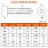 M5 x 10mm Socket Head Cap Screws, Grade 12.9 Alloy