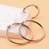 Jindizi 100 Pcs Nickel Plated Metal Book Rings, 20mm ，