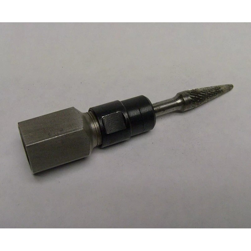 DRILAX FLAPPER ADAPTER STAINLESS STEEL 5/8 UNC Thread with 1/4"