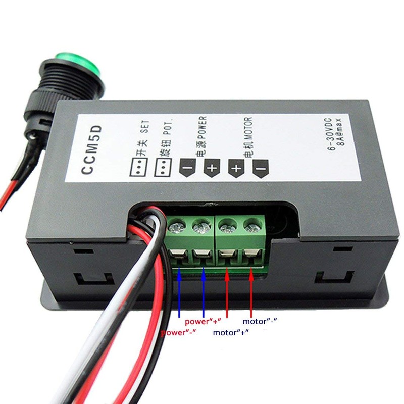 DollaTek 6V 12V 24V 5A PWM DC Motor Speed Controller