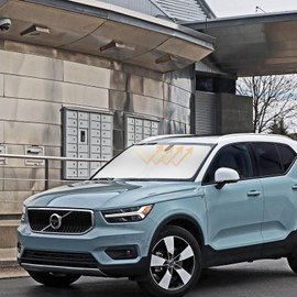 Sun Shade for XC40 Windshield Sunshade Custom Fit 2019-2023 2024 2025 2026 Volvo XC40 Accessories Car Cool Accessories Windshield Cover Front Window Shields 240T Reflective Sun Visor Block UV Rays