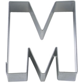 Staedter Letter M Cookie Cutter, Silver