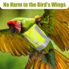 Vogelfluggeschirrweste, reflektierende Papageien-Kleidung mit Leine, Vogelwindel für Sittiche, Nymphensittiche, Sittiche,