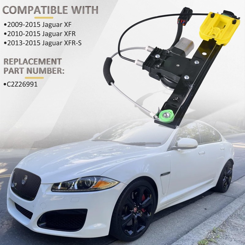 Predep Rear Left Driver Side Power Window Regulator with Motor