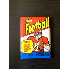 (1) ONE 1983 Topps Football Sealed Wax Pack Unopened From Box Allen RC Payton