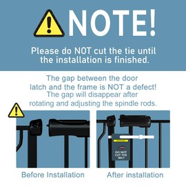 flower frail Narrow Baby Gate 24 to 29 Inch Wide Pet Gate Pressure Mounted No Drill Safety Gate Walk Through Metal Child Gate for Kids Stairs or Pets Indoor Black