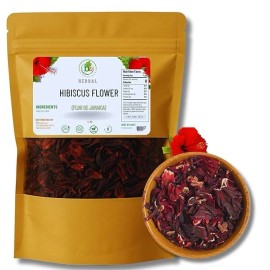 B-Experts Store Flor de Jamaica – 4 oz Dried Hibiscus Flowers–Loose Leaf Herbal Tea Bexpertsusa