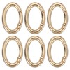 MECCANIXITY Oval Egg Shaped Spring Snap Keychain Clip, 33mm Metal