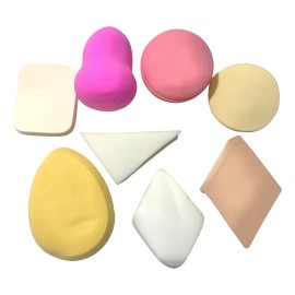 Kit Esponjas Para Maquillaje 8 Piezas Aplicador Base Blender