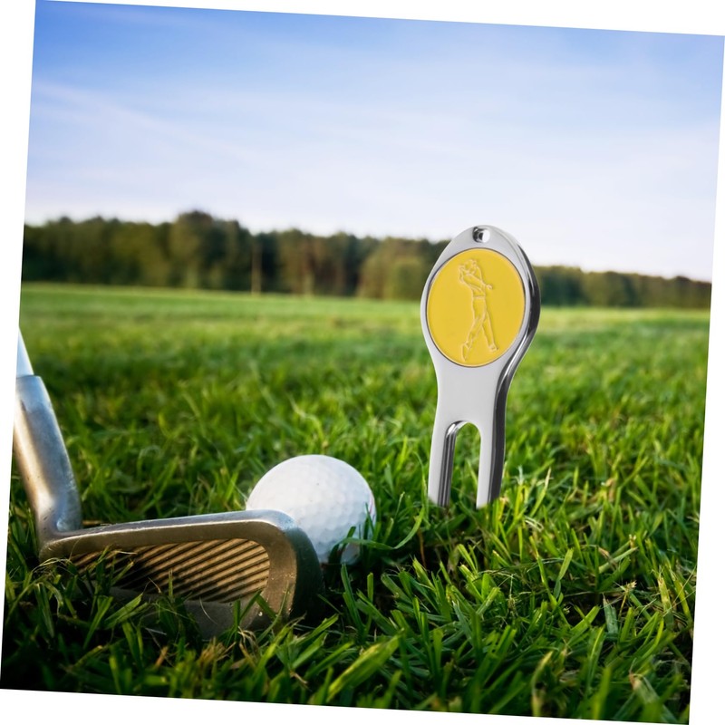 OHPHCALL 3pcs Golf Divot Repair Tool Marker Fork for Turf