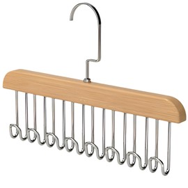 fogman Necktie Hanger, Belt Hanger, Tie Case, Storage, Tie Holder, Belt Hanger (Wood)
