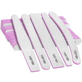 30pcs 100/180 Grit Nail Files Set, FANDAMEI Professional Nail File with Double Sided Emery Board for Nail Grooming and Styling, Nail Buffing Files Manicure Tools for Natural Nails Care Salon Use