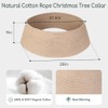 Collar para rbol de Navidad, falda tejida para rbol de