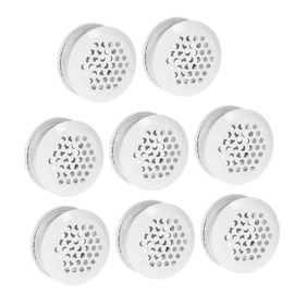 NOLITOY 8Pcs Round Ventilation Holes for Cabinet Wardrobe and Office Durable Air Vent Mesh Breathable Design for