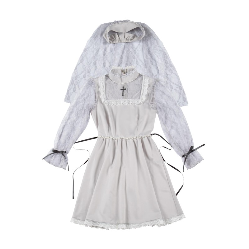 Clearstone Moon Talk Cosplay Halloween Pearl Fizzster Women Grey