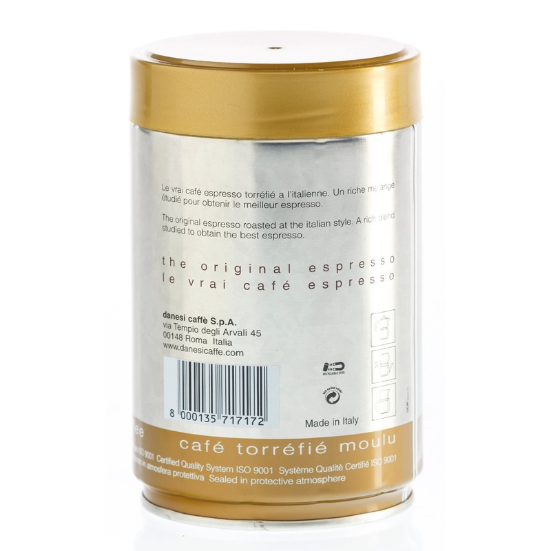 Danesi Caffe Gold Espresso Ground 8.8 Oz Tin