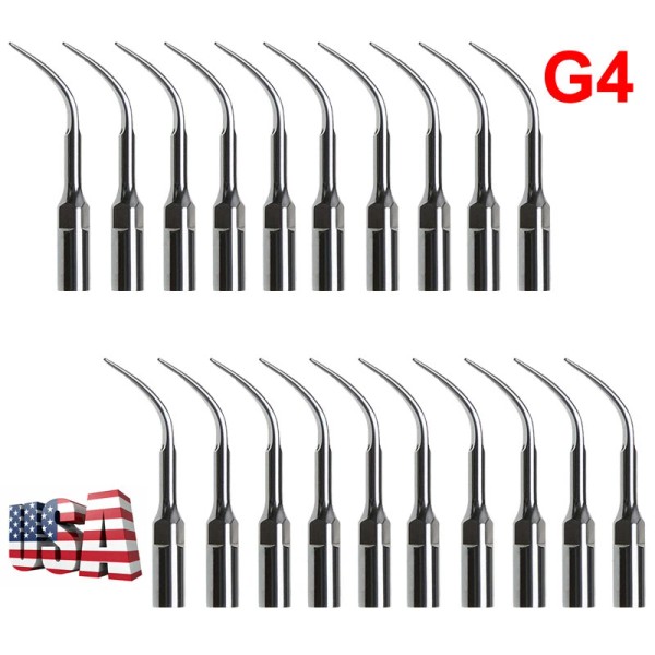 CAREPACY 5Pcs-20Pcs Dental Ultrasonic Scaler Scaling Tips G4 fit EMS