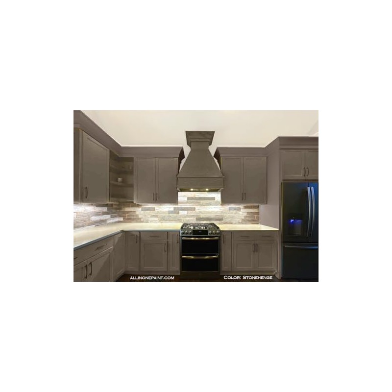 ALL-IN-ONE Paint, Stonehenge (mid-tone greige), Quart - Durable cabinet and