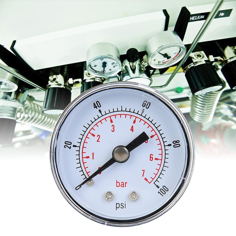 Mechanical Pressure Gauge Measuring Tool 1/8 Inch BSPT Back Connection