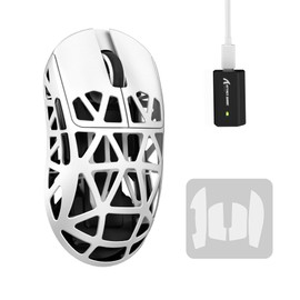 MAMBASNAKE x ATTACK SHARK R2 Magnesium Alloy Mouse, Gaming Mouse, 8k Mouse, PixArt PAW3950, Light Sensor, 1.5 oz (43 g), Ultra Lightweight, 3 Mode Connection, Bluetooth/2.4G Wireless/USB-C Wired,