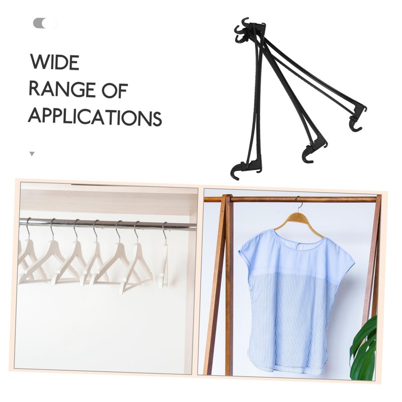 BUGUUYO 10pcs Clothes Hanger Cross Bars Non Slip Hanging Pant