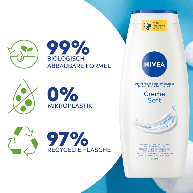 NIVEA Nourishing Foam Bath Cream Soft 650 ml