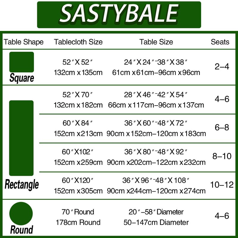 SASTYBALE Summer Tablecloth, Spring Rectangle Table Cloth Eucalyptus Leaves Table