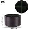 Czzmy Round Leather Art Supply Organizer,Remote Control Holder,360 Degree Spinning,Multi-Functional