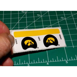 Iowa Hawkeyes 1990s Football Gumball Helmets *DIECUT DECALS ONLY* OPI Mini BIG10