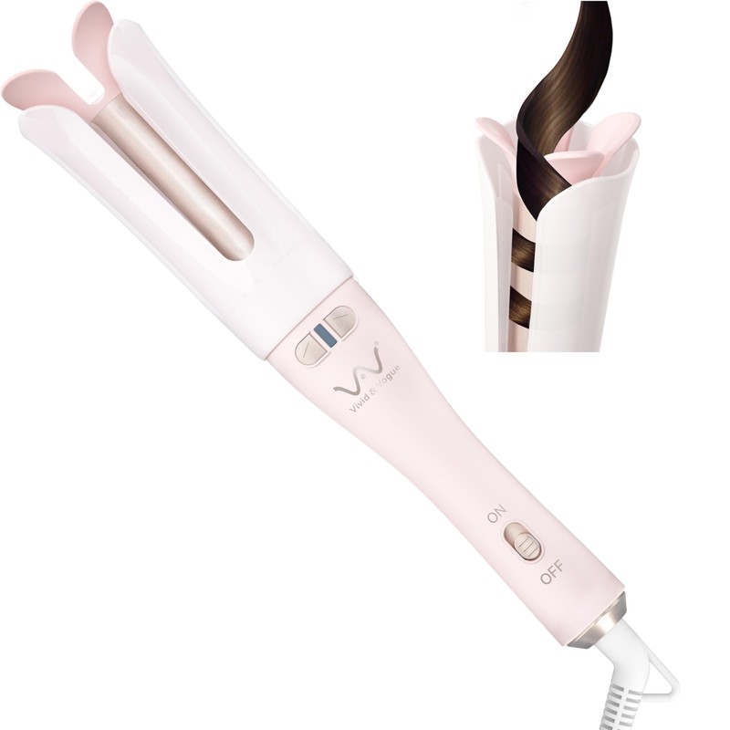 VAV Automatic Rotating Curling Iron Auto Hair Curler, Self-Rolling Curling