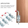 NATGAI Metal Lock Barrel Bolt Spring Loaded Locking Latch 6.5"