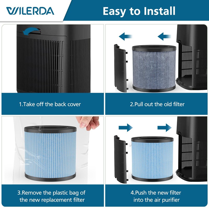 MJ002H Replacement Filter Compatible with POMORON MJ002H Air Purifiers, H13
