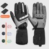 ROCKBROS Heated Gloves Electric Rechargeable Battery Thermal Mittens Gloves Men